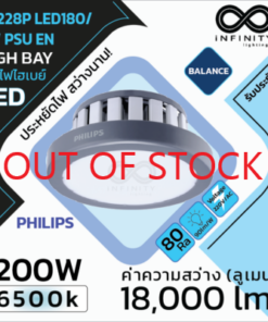 (สินค้ายกเลิกผลิต สอบถามตัวใกล้เคียงได้) BY228P LED180/CW PSU EN โคมไฮเบย์ PHILIPS 200W